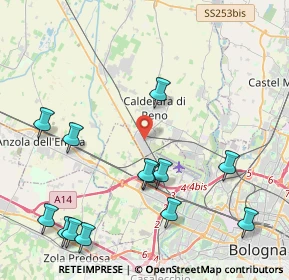 Mappa Via Marzocchi, 40012 Calderara di Reno BO, Italia (5.16385)