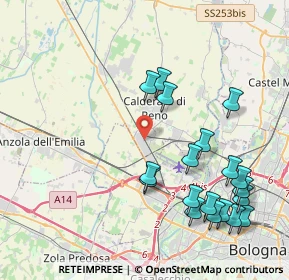 Mappa Via Marzocchi, 40012 Calderara di Reno BO, Italia (4.67895)