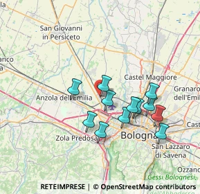 Mappa Via Marzocchi, 40012 Calderara di Reno BO, Italia (6.34)