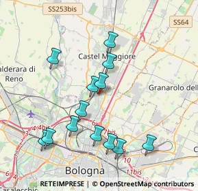 Mappa Via Genuzio Bentini, 40128 Bologna BO, Italia (3.83692)