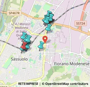 Mappa Via San Pietro, 41049 Sassuolo MO, Italia (0.864)