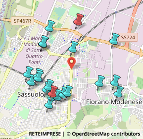 Mappa Via San Pietro, 41049 Sassuolo MO, Italia (1.081)