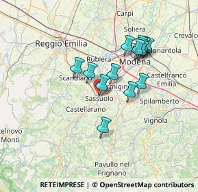 Mappa Via N. e G. Pisano, 41049 Sassuolo MO, Italia (12.31071)