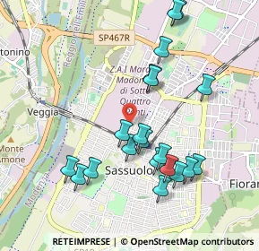 Mappa Via N. e G. Pisano, 41049 Sassuolo MO, Italia (0.9875)