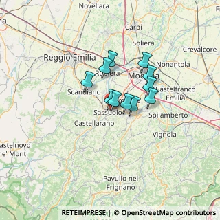 Mappa Via Umberto Saba, 41049 Sassuolo MO, Italia (8.81455)