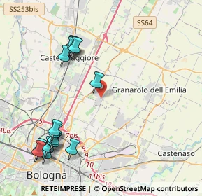 Mappa Via John Lennon, 40057 Granarolo dell'Emilia BO, Italia (4.99059)