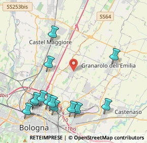 Mappa Via John Lennon, 40057 Granarolo dell'Emilia BO, Italia (5.09769)