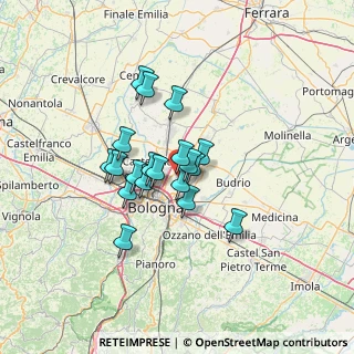 Mappa Via John Lennon, 40057 Granarolo dell'Emilia BO, Italia (9.68737)