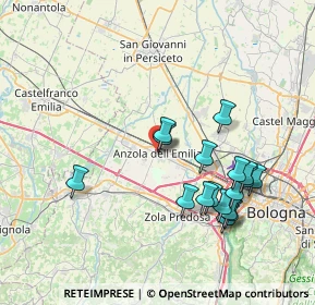 Mappa Via Carlo Grimandi, 40011 Anzola dell'Emilia BO, Italia (7.69294)