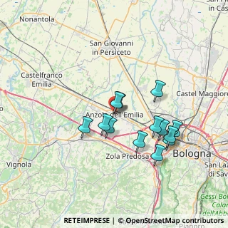 Mappa Municipio, 40011 Anzola dell'Emilia BO, Italia (6.32846)