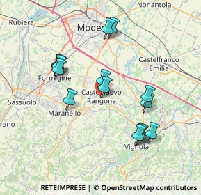 Mappa Via IV Novembre, 41051 Castelnuovo Rangone MO, Italia (7.276)