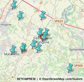 Mappa Via IV Novembre, 41051 Castelnuovo Rangone MO, Italia (3.92583)