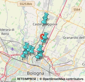 Mappa Via Wolfgang Goethe, 40128 Bologna BO, Italia (3.17667)
