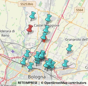 Mappa Via Wolfgang Goethe, 40128 Bologna BO, Italia (4.035)