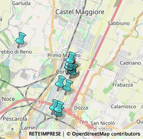 Mappa Via Wolfgang Goethe, 40128 Bologna BO, Italia (1.39667)