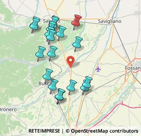 Mappa 12020 Villafalletto CN, Italia (7.71737)