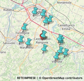 Mappa Piazza Ettore Bertoni, 41051 Castelnuovo Rangone MO, Italia (6.62933)