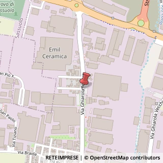 Mappa Via ghiarola nuova 216, 41042 Fiorano Modenese, Modena (Emilia Romagna)
