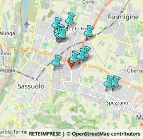 Mappa Via Don Zini, 41042 Fiorano Modenese MO, Italia (1.55077)