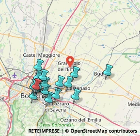 Mappa Eni Station, 40057 Granarolo dell'Emilia BO, Italia (8.51889)