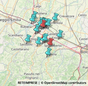 Mappa Via Rossini, 41051 Castelnuovo Rangone MO, Italia (9.9235)