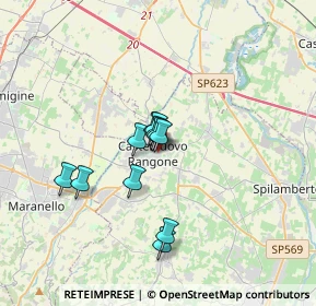 Mappa Via Rossini, 41051 Castelnuovo Rangone MO, Italia (2.39364)