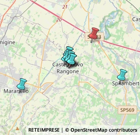 Mappa Via Rossini, 41051 Castelnuovo Rangone MO, Italia (1.68667)