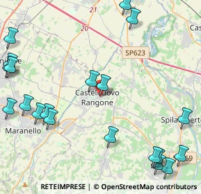 Mappa Via Rossini, 41051 Castelnuovo Rangone MO, Italia (6.1215)
