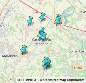 Mappa Via Rossini, 41051 Castelnuovo Rangone MO, Italia (3.34857)