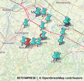 Mappa Via Rossini, 41051 Castelnuovo Rangone MO, Italia (7.1755)