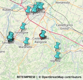 Mappa Via Rossini, 41051 Castelnuovo Rangone MO, Italia (9.2125)
