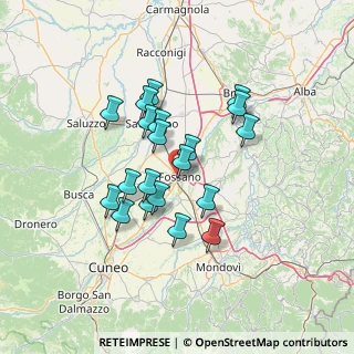 Mappa 12045 Fossano CN, Italia (11.367)