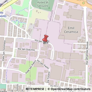 Mappa Via S. Pietro, 41042 Fiorano Modenese MO, Italia, 41042 Fiorano Modenese, Modena (Emilia Romagna)