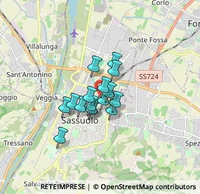 Mappa Via San Gregorio, 41049 Sassuolo MO, Italia (0.99813)