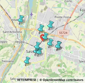 Mappa Via San Gregorio, 41049 Sassuolo MO, Italia (1.40818)