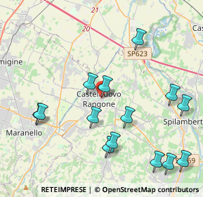 Mappa Via Z. Barbieri, 41051 Castelnuovo Rangone MO, Italia (4.69714)