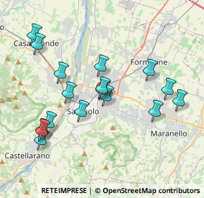 Mappa Viale S. Giacinto, 41049 Sassuolo MO, Italia (3.92059)