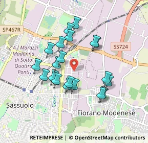 Mappa Viale S. Giacinto, 41049 Sassuolo MO, Italia (0.7895)