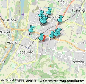 Mappa Via S. Giacinto, 41042 Fiorano Modenese MO, Italia (1.43917)