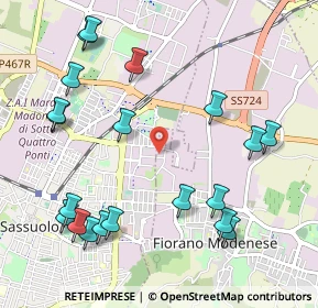 Mappa Via S. Giacinto, 41042 Fiorano Modenese MO, Italia (1.2575)