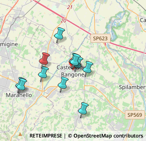 Mappa Via Roma, 41051 Castelnuovo Rangone MO, Italia (3.04)