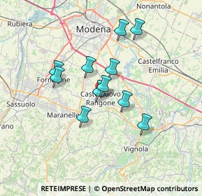 Mappa Via Roma, 41051 Castelnuovo Rangone MO, Italia (5.55455)