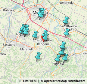 Mappa Via Roma, 41051 Castelnuovo Rangone MO, Italia (7.3665)