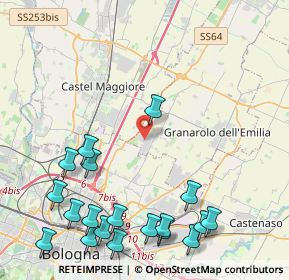 Mappa Via Giacomo Matteotti, 40057 Cadriano BO, Italia (5.68158)