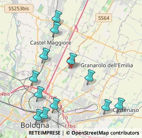 Mappa Via Giacomo Matteotti, 40057 Cadriano BO, Italia (4.8275)