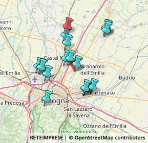 Mappa Via Giacomo Matteotti, 40057 Cadriano BO, Italia (6.45778)