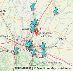 Mappa Via Giacomo Matteotti, 40057 Cadriano BO, Italia (7.62583)