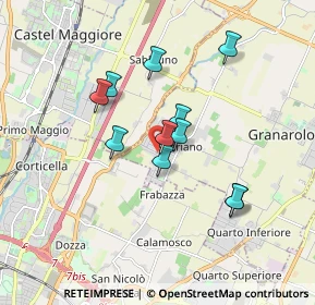 Mappa Via Giacomo Matteotti, 40057 Cadriano BO, Italia (1.44545)