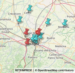 Mappa Via Giacomo Matteotti, 40057 Cadriano BO, Italia (10.78833)