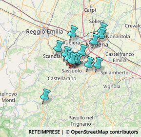 Mappa Via Montefiorino, 41049 Sassuolo MO, Italia (8.80214)